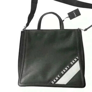 Bond North-south Tote In Black/Silver‎